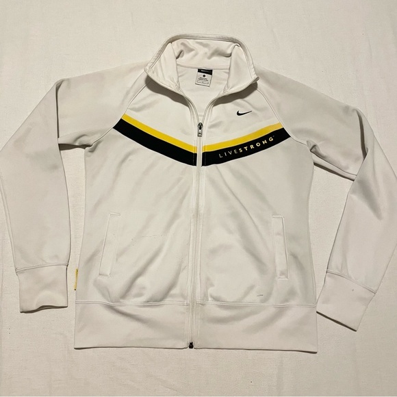Nike Livestrong Jacket Zip Up Womens Size Large - Picture 1 of 16